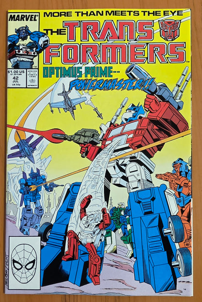 TRANSFORMERS #42 1988 Transformers MARVEL COMICS