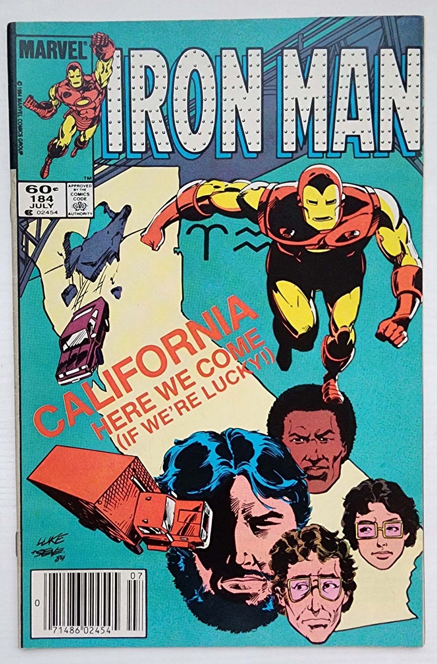 IRON MAN #184 NEWSSTAND 1984 Iron Man MARVEL COMICS