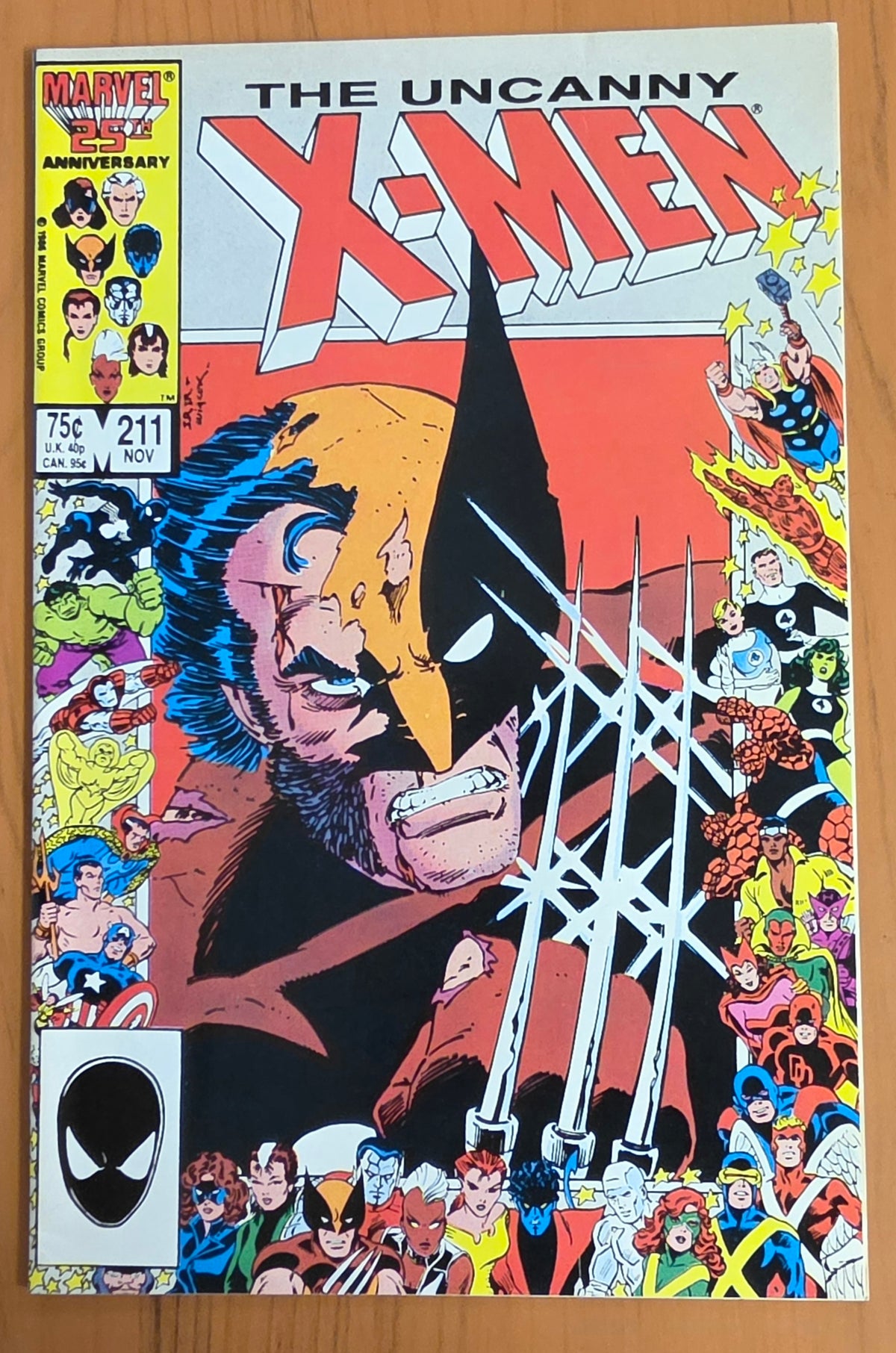 X-MEN #211 1986 (1ST APP MARAUDERS) [J01] Uncanny X-Men MARVEL COMICS