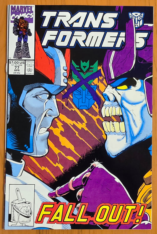 TRANSFORMERS #77 1991 (1ST APP ROLLOUT & TREADSHOT) Transformers MARVEL COMICS
