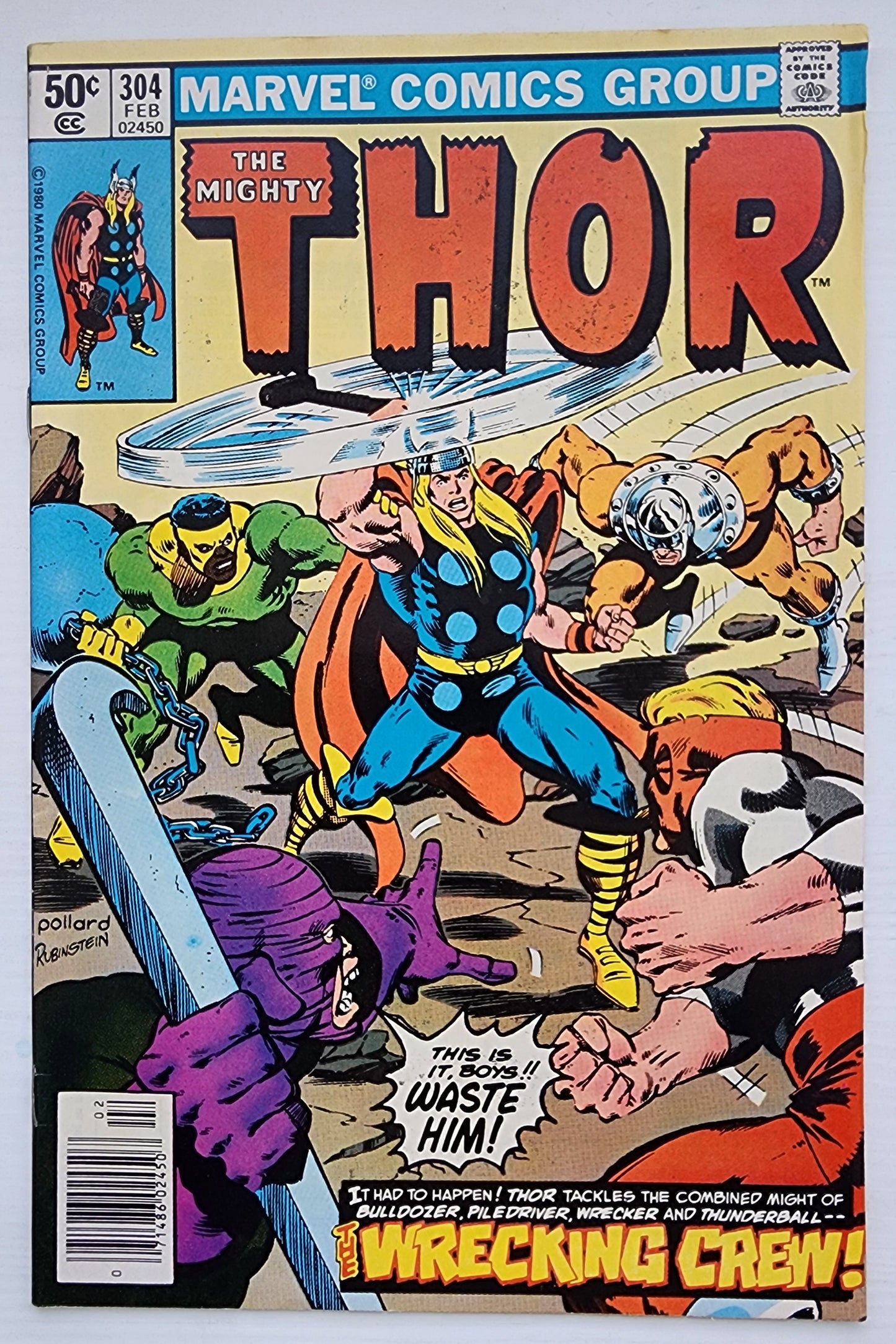 THOR #304 NEWSSTAND 1980 Thor MARVEL COMICS