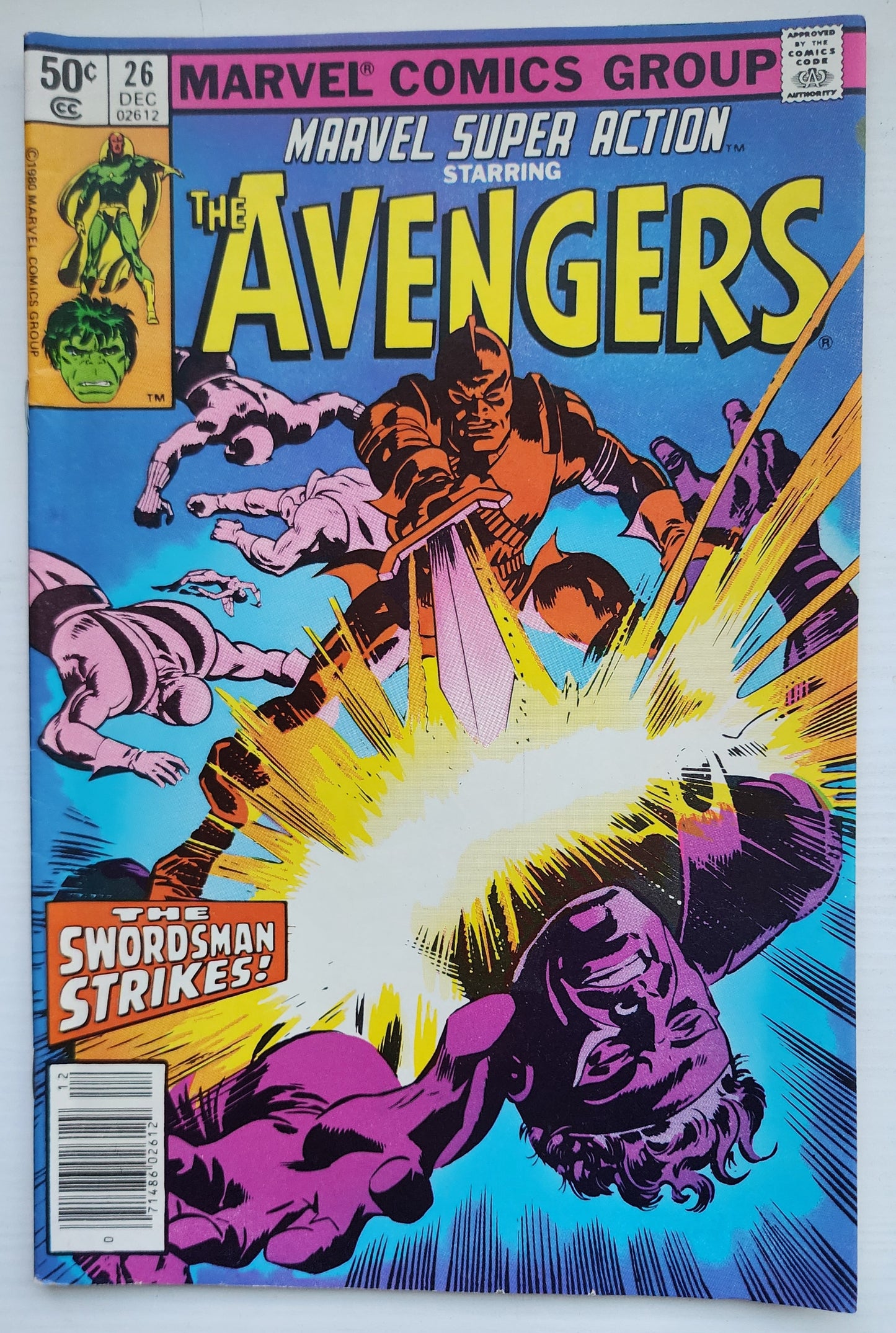 MARVEL SUPER ACTION #26 AVENGERS NEWSSTAND 1980 Marvel Super Action MARVEL COMICS