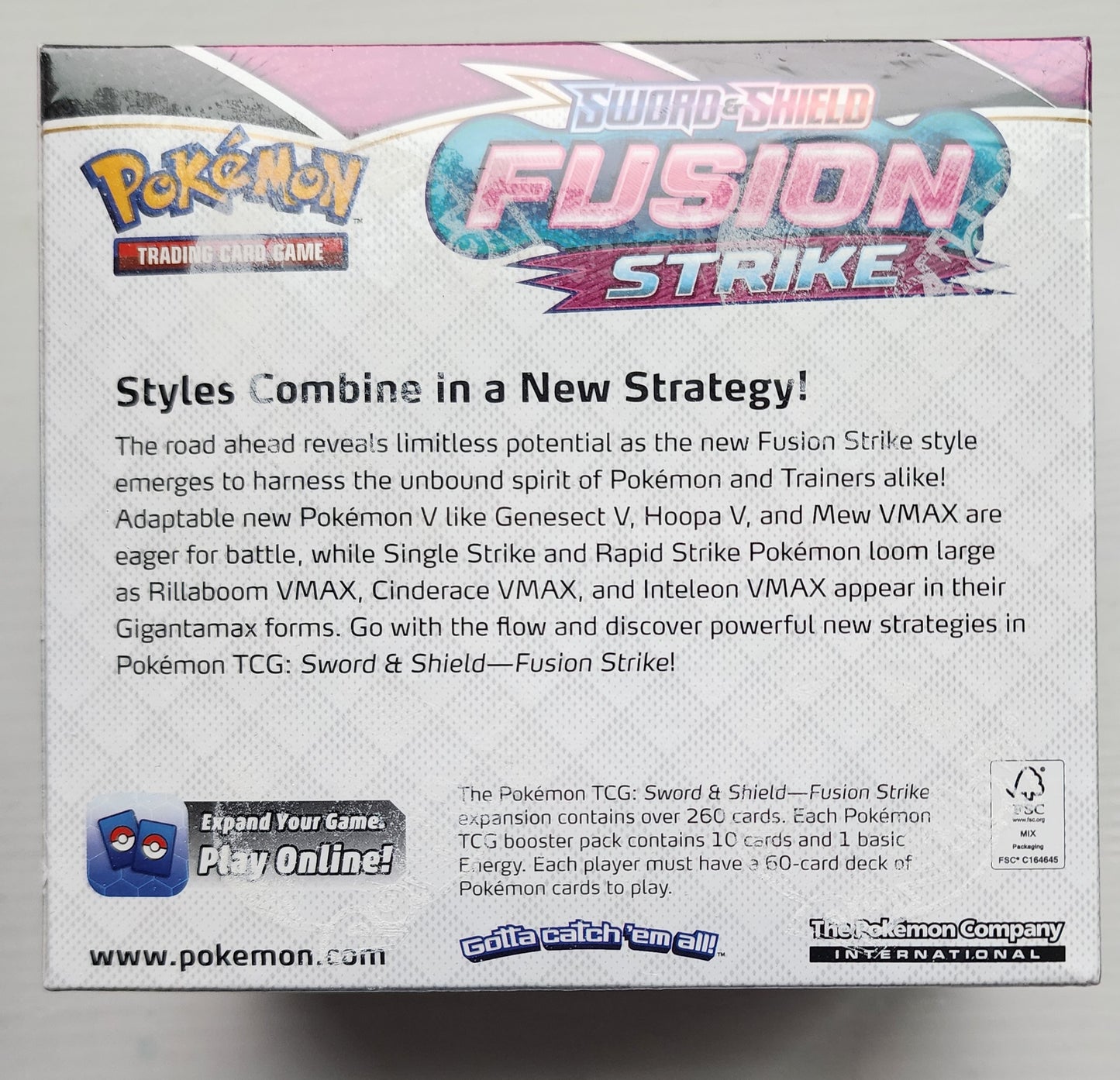 POKEMON TCG SWORD & SHIELD FUSION STRIKE BOOSTER FACTORY SEALED BOX 2022 CARDS POKEMON