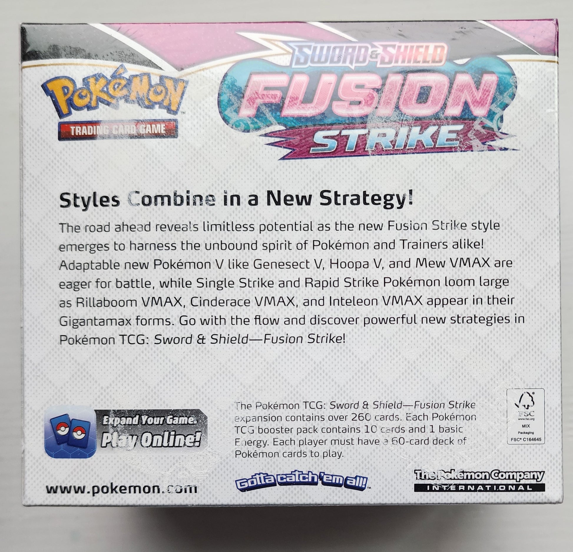 POKEMON TCG SWORD & SHIELD FUSION STRIKE BOOSTER FACTORY SEALED BOX 2022 CARDS POKEMON