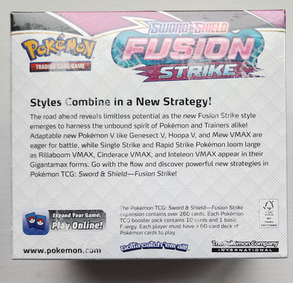 POKEMON TCG SWORD & SHIELD FUSION STRIKE BOOSTER FACTORY SEALED BOX 2022 CARDS POKEMON