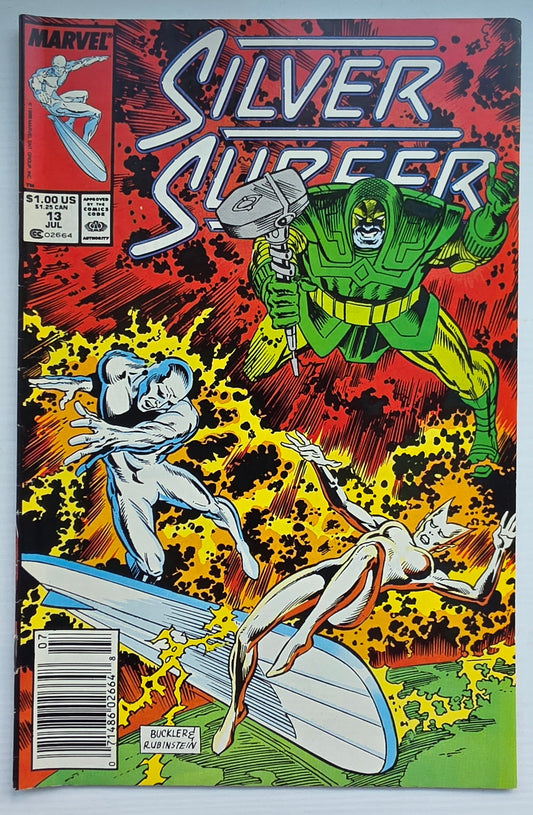 SILVER SURFER #13 1988 NEWSSTAND Silver Surfer MARVEL COMICS