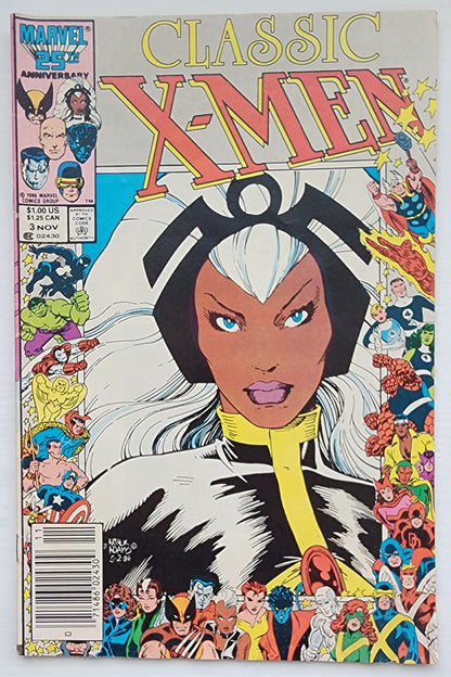 CLASSIC X-MEN #3 NEWSSTAND 1986 [I01] Classic X-Men MARVEL COMICS