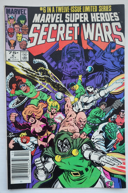 MARVEL SUPER HEROES SECRET WARS #6 NEWSSTAND 1984 [I01] Secret Wars MARVEL COMICS