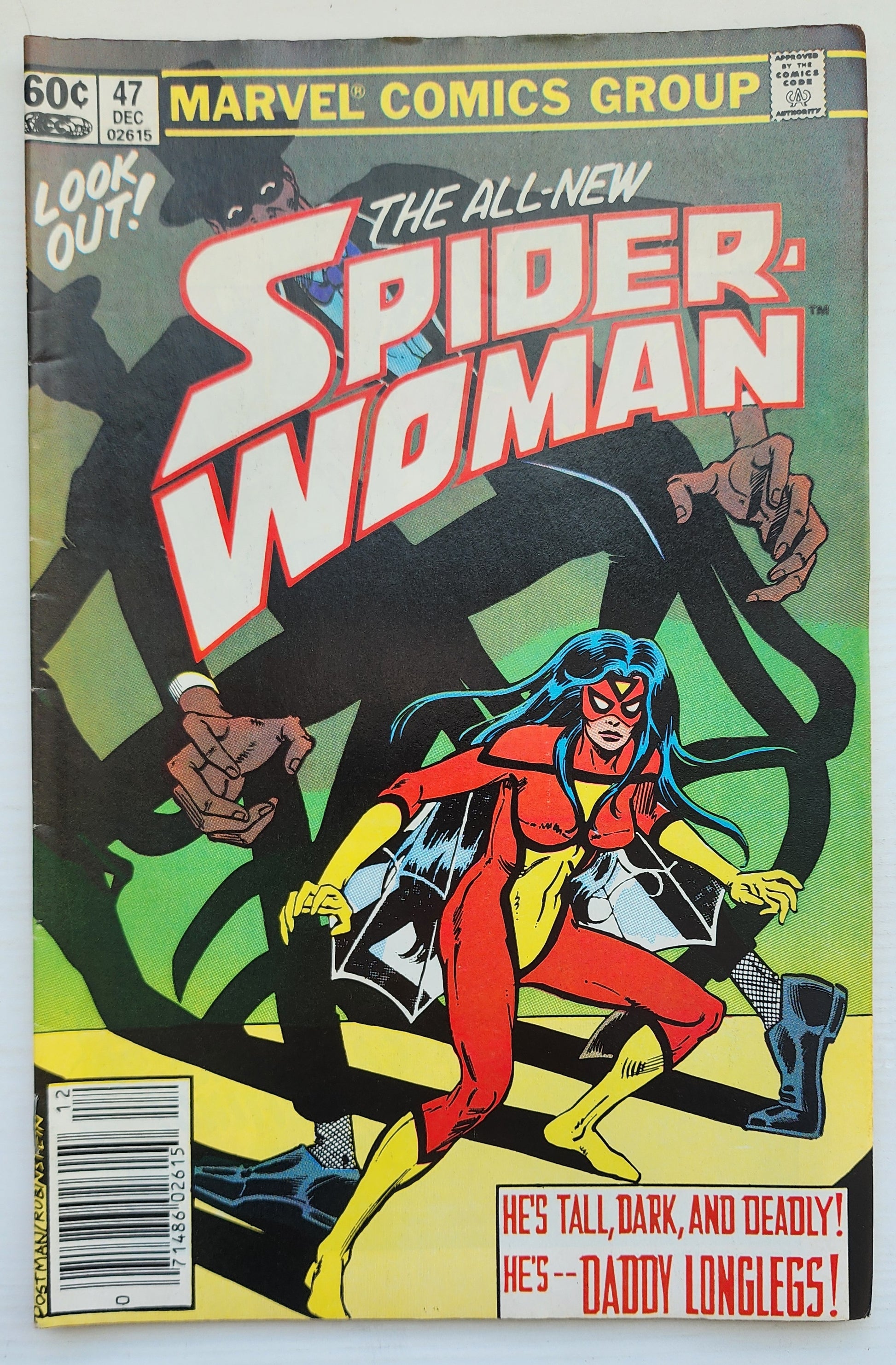 SPIDER-WOMAN #47 NEWSSTAND 1982 Spider-Woman MARVEL COMICS