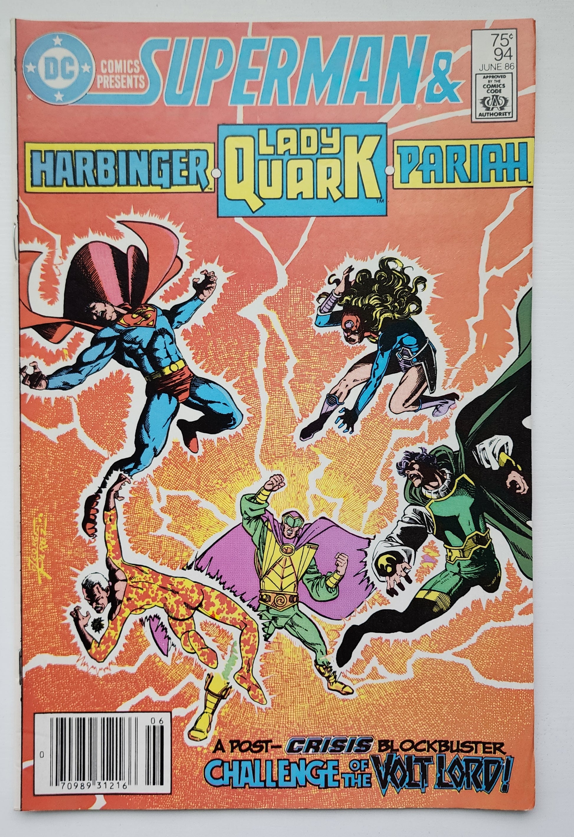 DC COMICS PRESENTS #94 SUPERMAN HARBINGER LADY QUARK PARIAH 1986 NEWSSTAND DC Comics Presents DC Comics