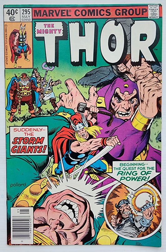 THOR #295 NEWSSTAND 1980 Thor MARVEL COMICS