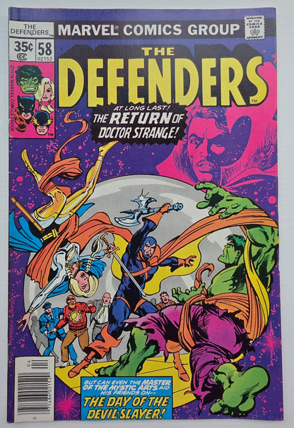 DEFENDERS #58 1978 Defenders MARVEL COMICS