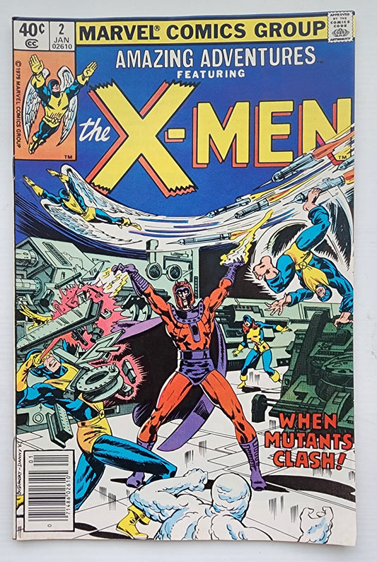 AMAZING ADVENTURES FEATURING X-MEN #2 NEWSSTAND 1980 Amazing Adventures MARVEL COMICS