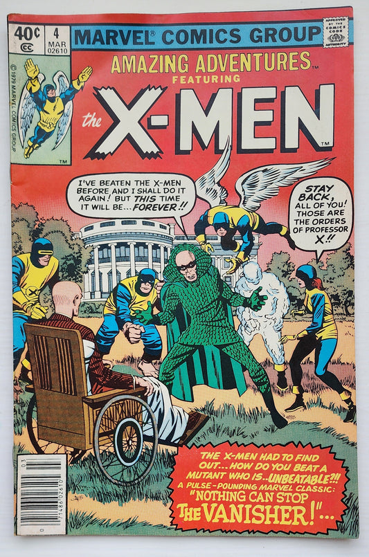 AMAZING ADVENTURES FEATURING X-MEN #4 NEWSSTAND 1980 Amazing Adventures MARVEL COMICS