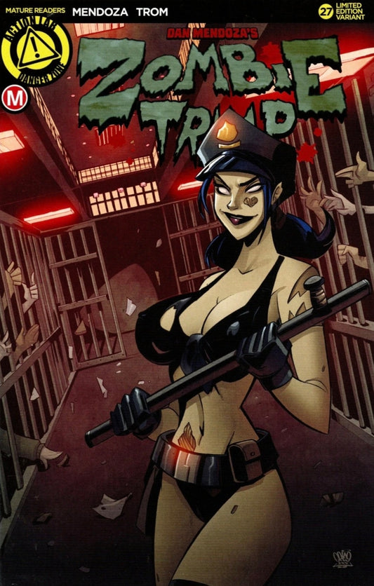 ZOMBIE TRAMP ONGOING #27 CVR CAGED HEAT TROMM (MR) 2016 Zombie Tramp ACTION LAB - DANGER ZONE