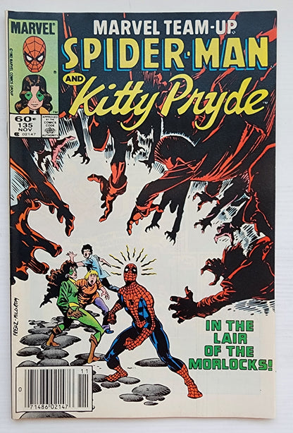 MARVEL TEAM-UP #135 SPIDER-MAN HULK POWER MAN SATAN NEWSSTAND 1983 Marvel Team-Up MARVEL COMICS