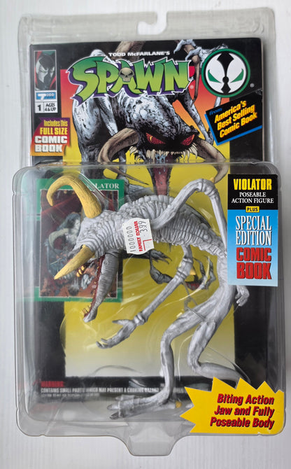 MCFARLANE TOYS SPAWN VIOLATOR WITH COMIC BOOK [J02] Spawn Todd Toys