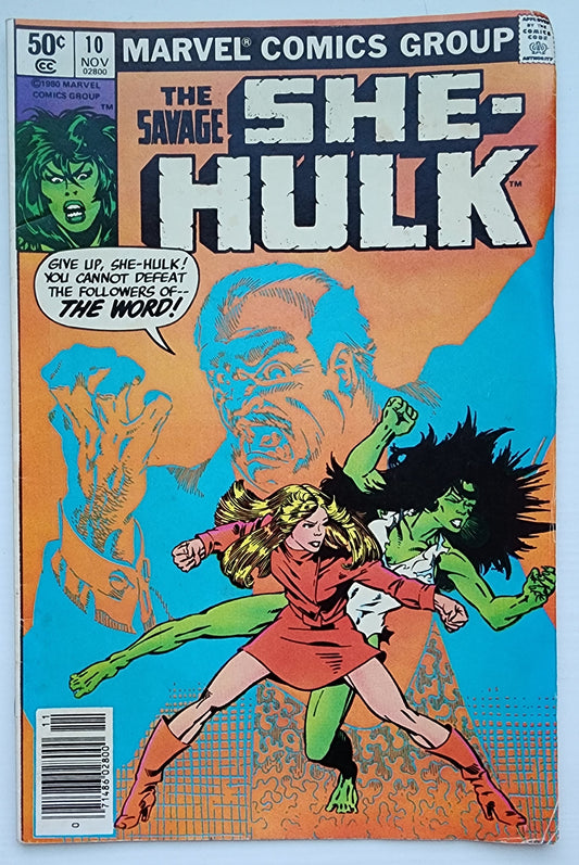 SAVAGE SHE-HULK #10 NEWSSTAND 1980 She-Hulk MARVEL COMICS