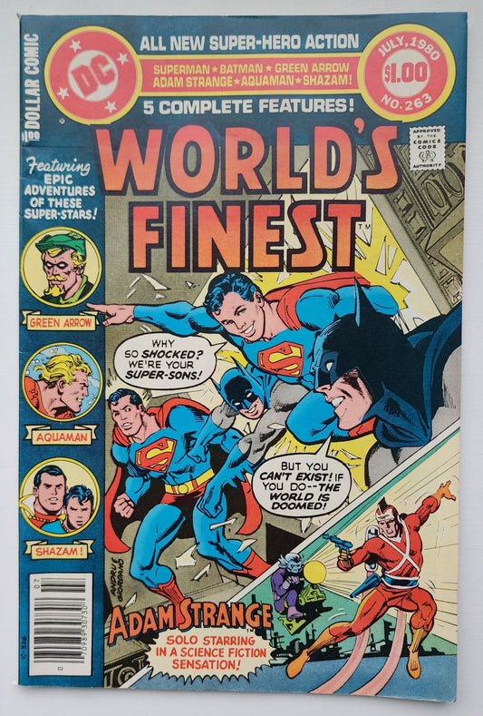 WORLDS FINEST #263 1980 NEWSSTAND Worlds Finest DC Comics