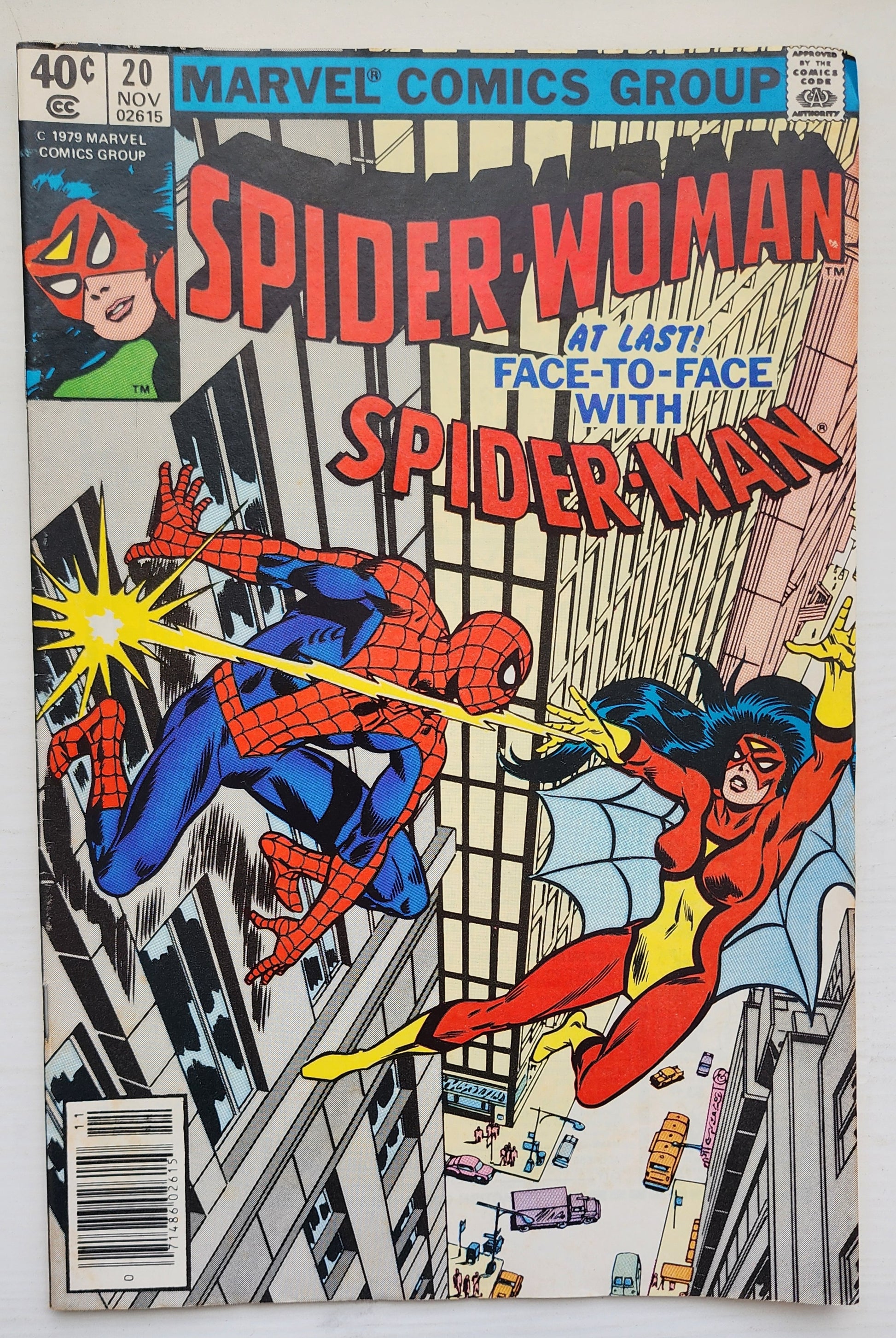 SPIDER-WOMAN #20 NEWSSTAND 1979 Spider-Woman MARVEL COMICS