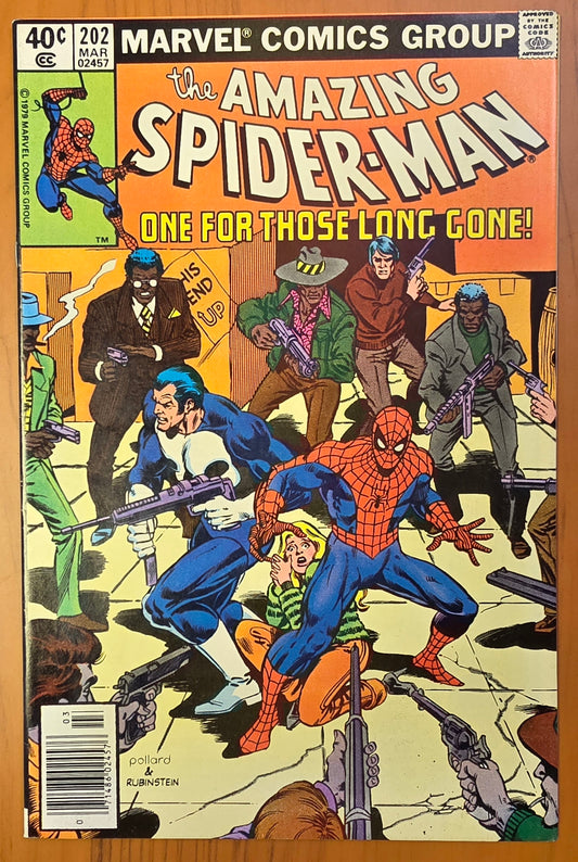 AMAZING SPIDER-MAN #202 PUNISHER 1980 NEWSSTAND [J01] Amazing Spider-Man MARVEL COMICS