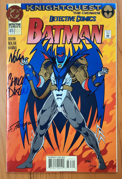 BATMAN #675 1994 3x SIGNED BY NOLAN DIXON HANNA Batman DC COMICS