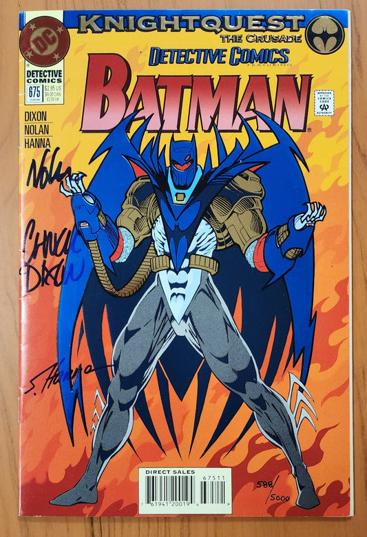 BATMAN #675 1994 3x SIGNED BY NOLAN DIXON HANNA Batman DC COMICS