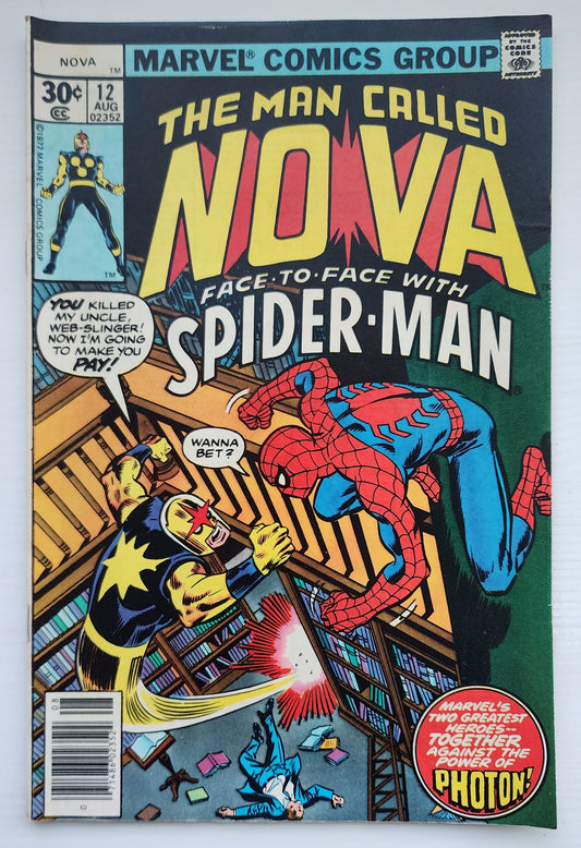 NOVA #12 NEWSSTAND 1977 Nova MARVEL COMICS