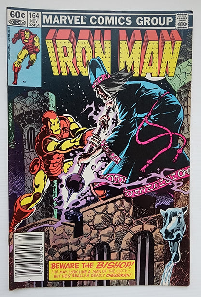 IRON MAN #164 NEWSSTAND 1982 Iron Man MARVEL COMICS