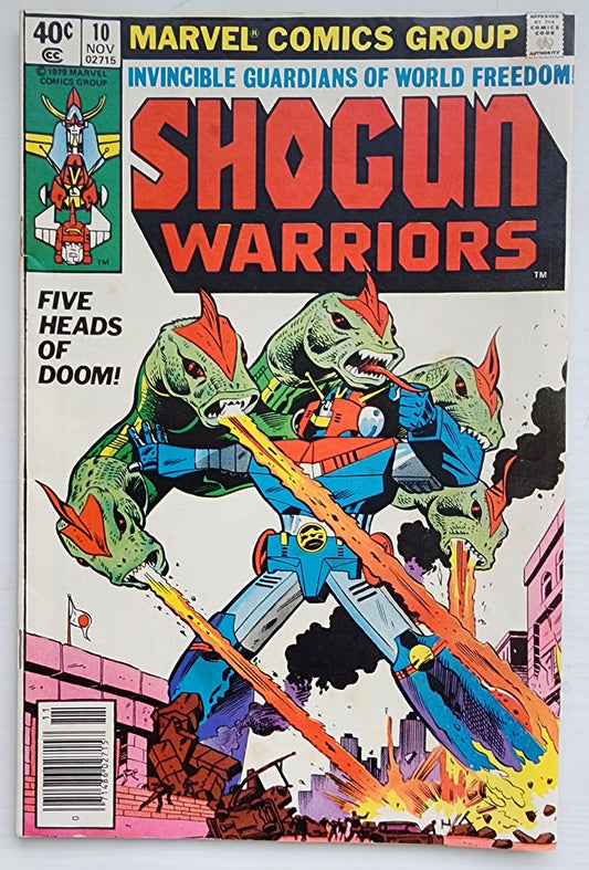 SHOGUN WARRIORS #10 NEWSSTAND 1978 Shogun Warriors MARVEL COMICS