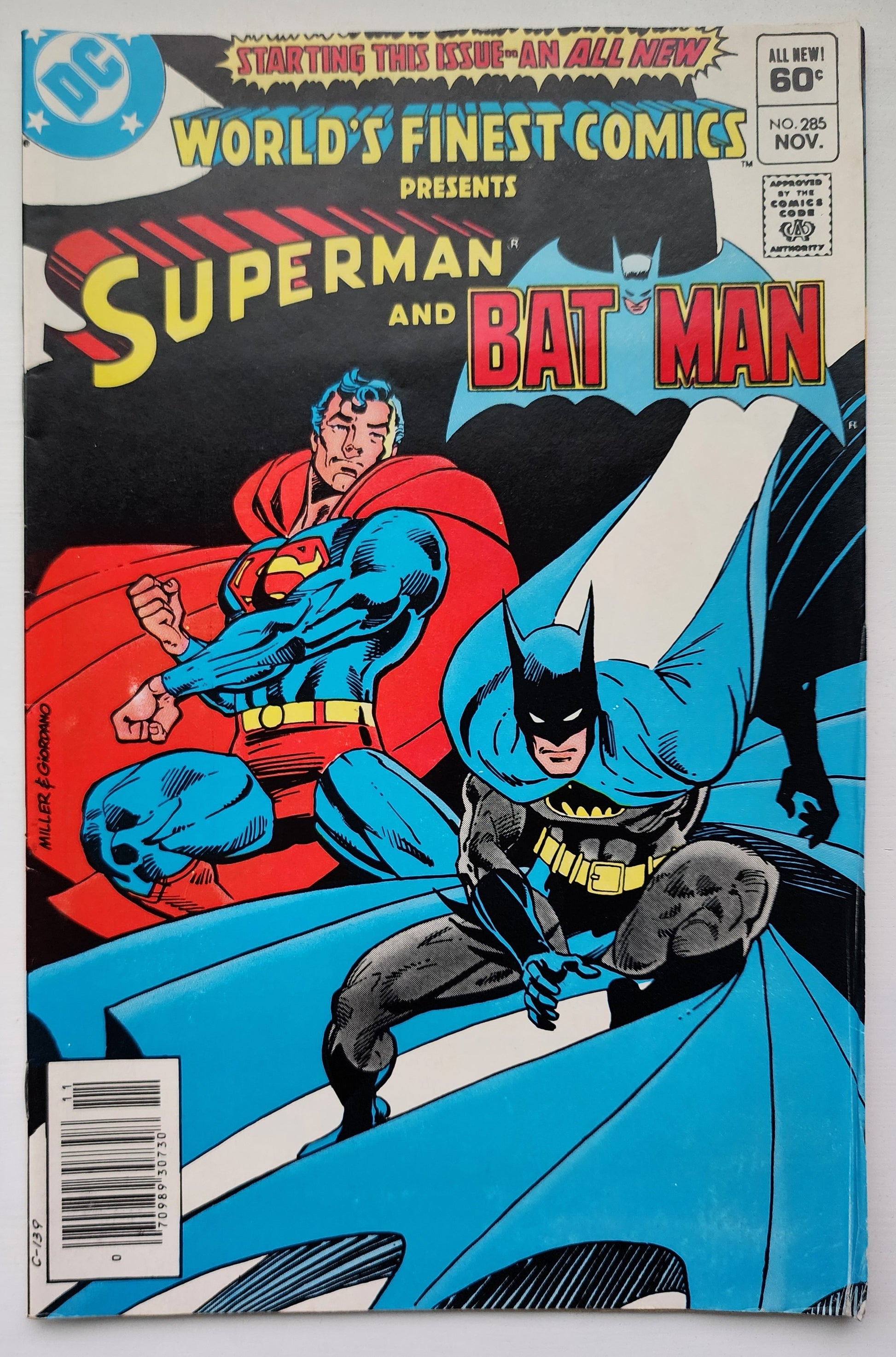 WORLDS FINEST #285 1982 NEWSSTAND Worlds Finest DC Comics