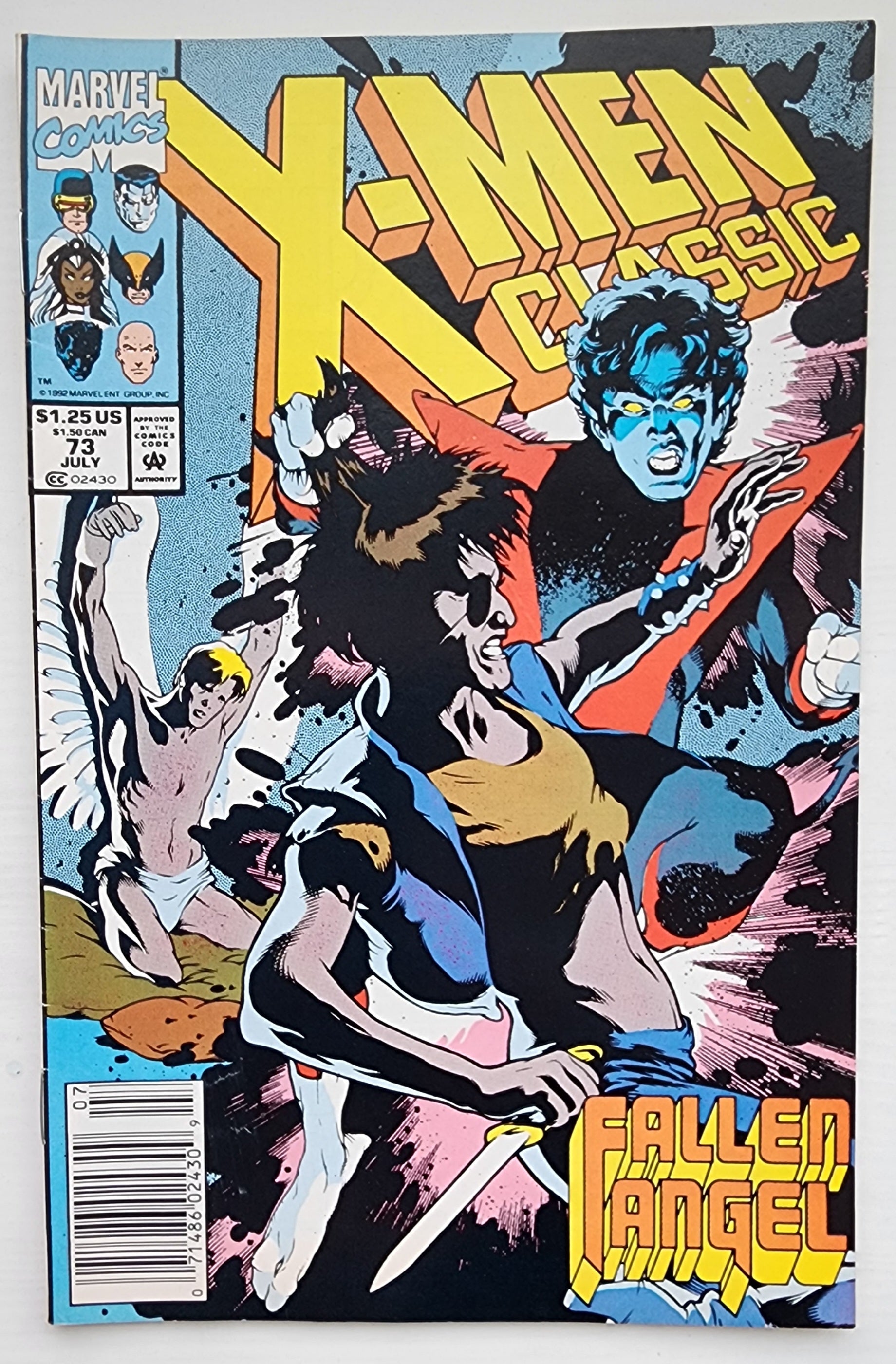 CLASSIC X-MEN #73 NEWSSTAND 1990 Classic X-Men MARVEL COMICS