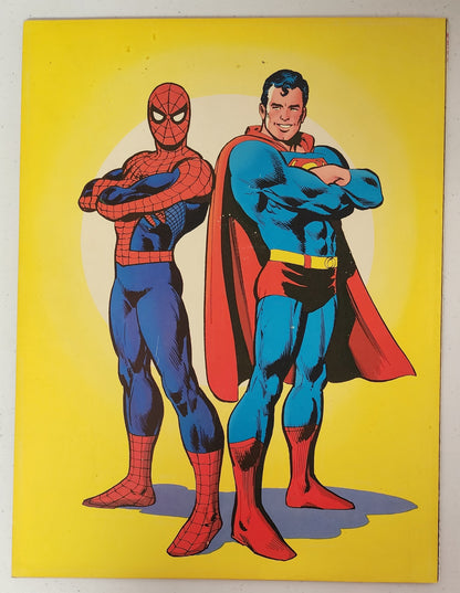 SUPERMAN VS AMAZING SPIDER-MAN TREASURY SIZE 1976 Justice League of America DC COMICS