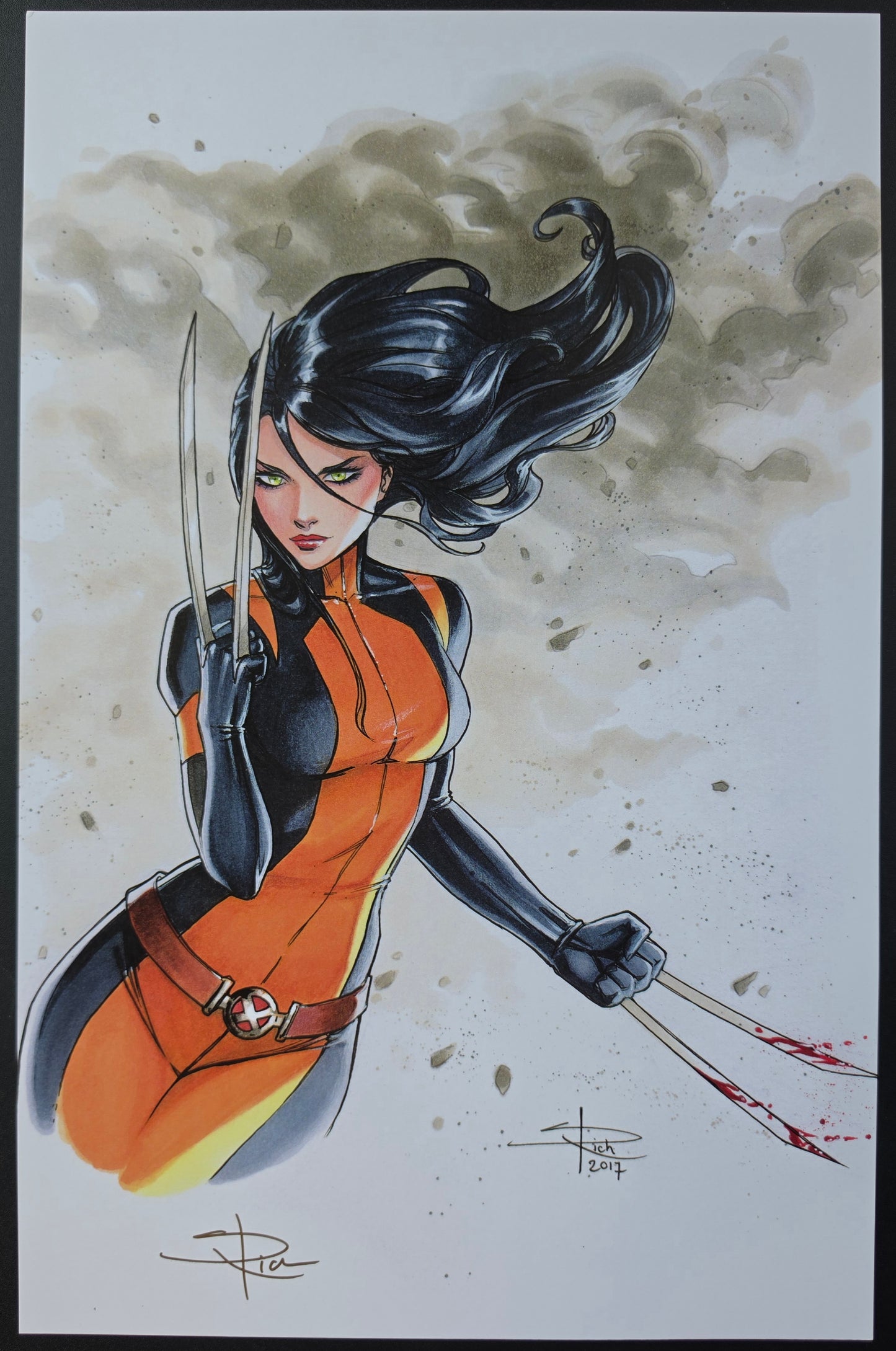 X-23 WOLVERINE LAURA KINNEY PRINT SIGNED BY SABINE RICH Venom MARVEL COMICS