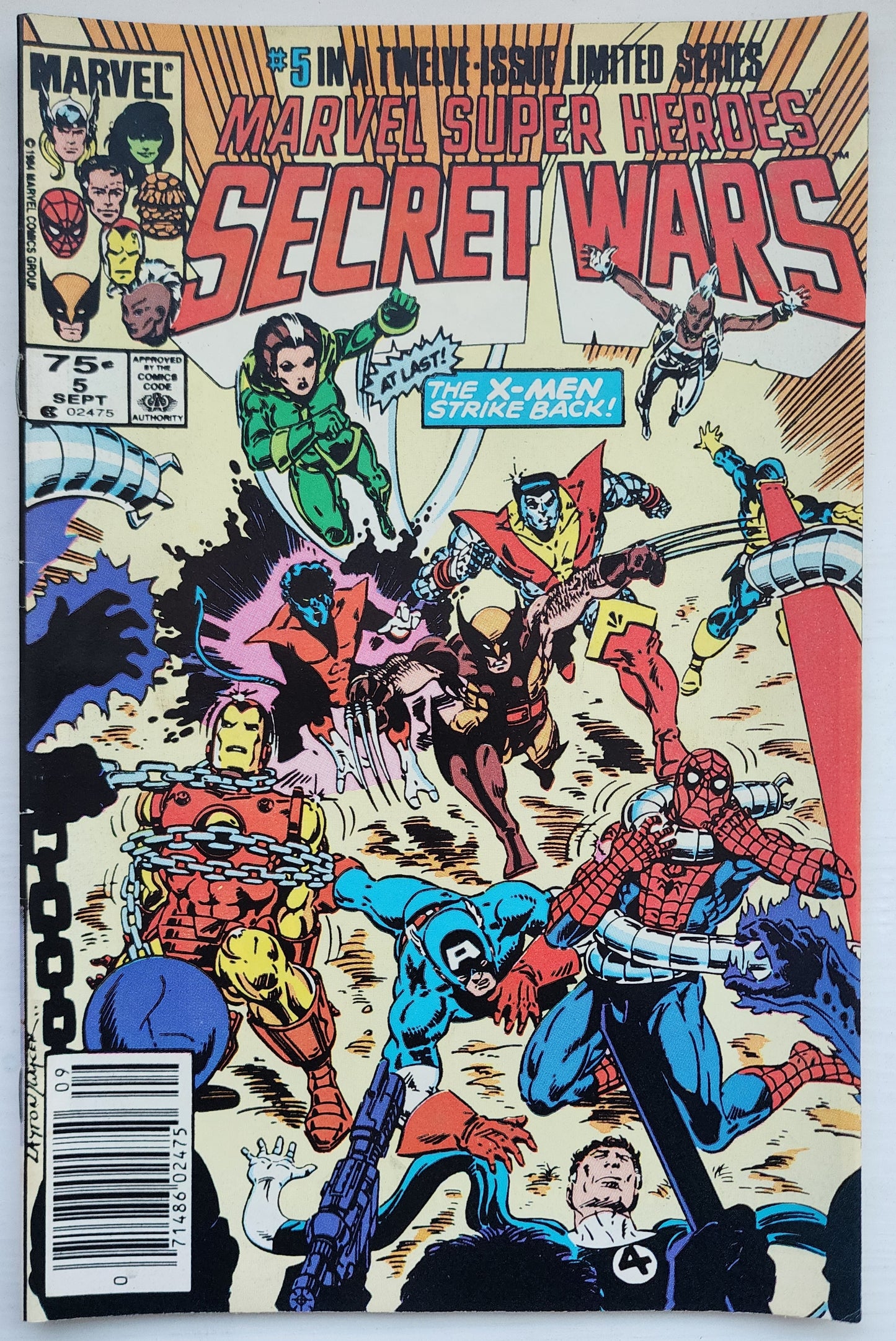 MARVEL SUPER HEROES SECRET WARS #5 NEWSSTAND 1984 [I01] Secret Wars MARVEL COMICS