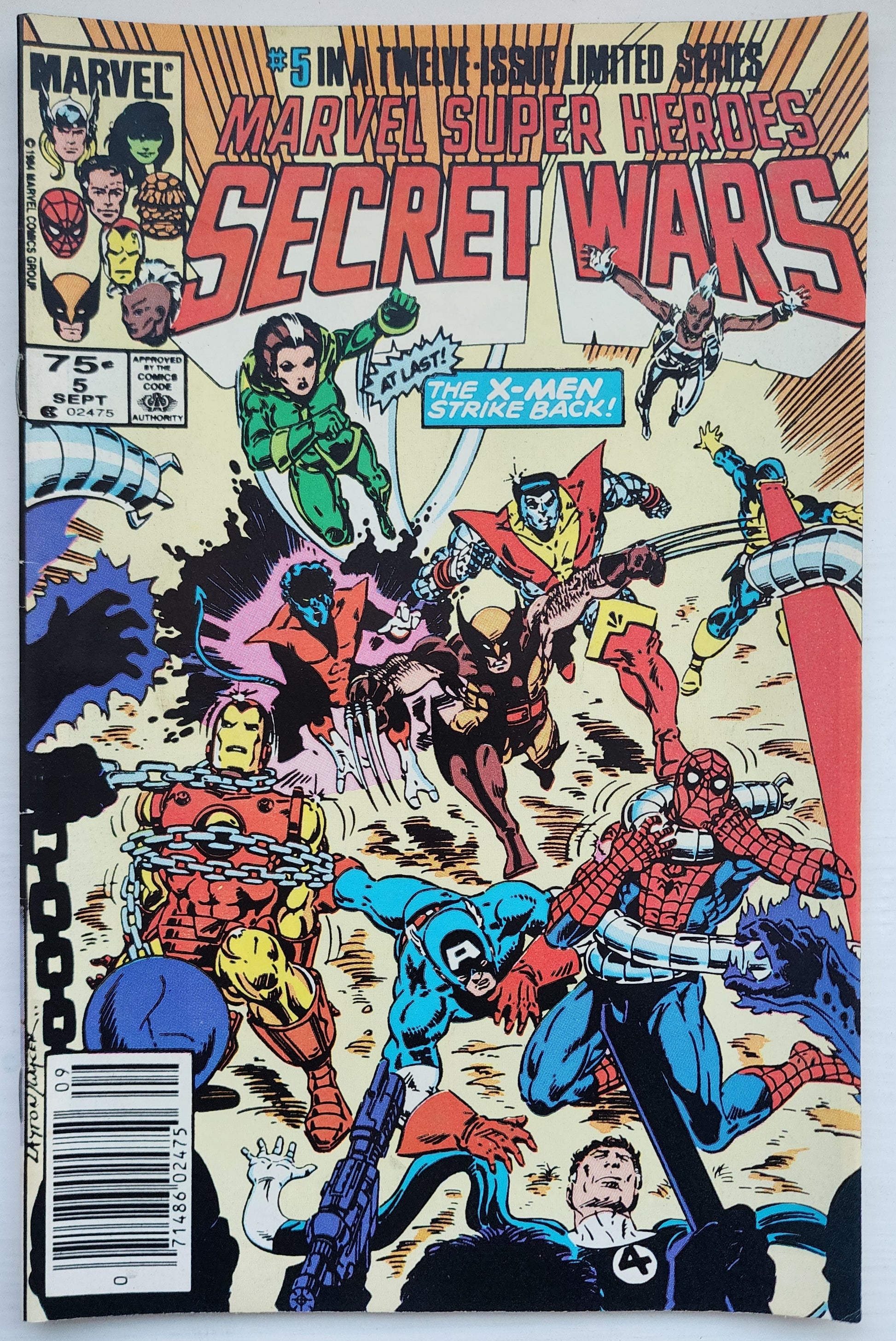 MARVEL SUPER HEROES SECRET WARS #5 NEWSSTAND 1984 [I01] Secret Wars MARVEL COMICS
