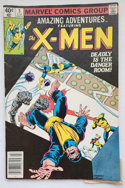 AMAZING ADVENTURES FEATURING X-MEN #3 NEWSSTAND 1980 Amazing Adventures MARVEL COMICS