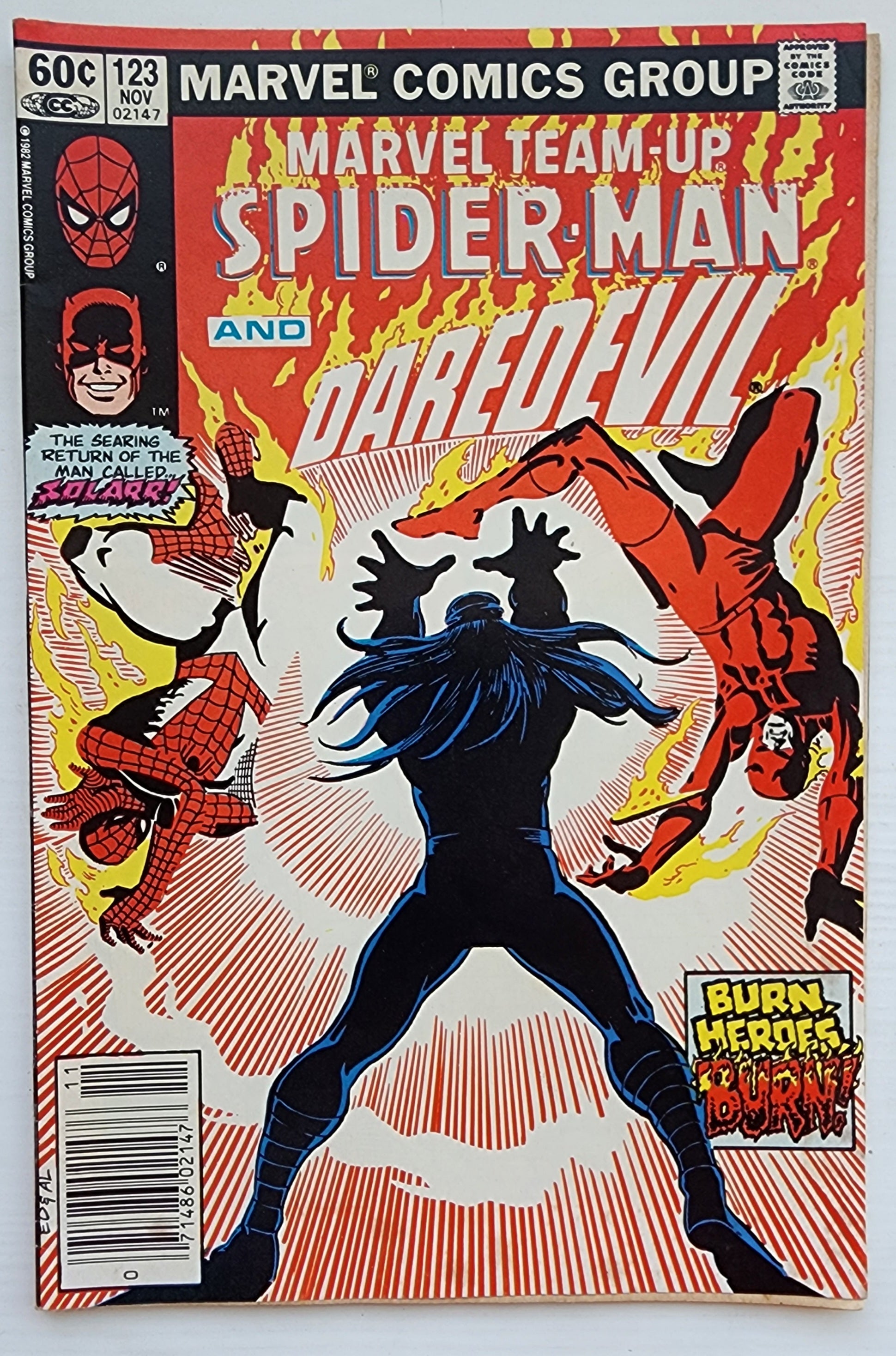 MARVEL TEAM-UP #123 SPIDER-MAN DAREDEVIL NEWSSTAND 1982 Marvel Team-Up MARVEL COMICS