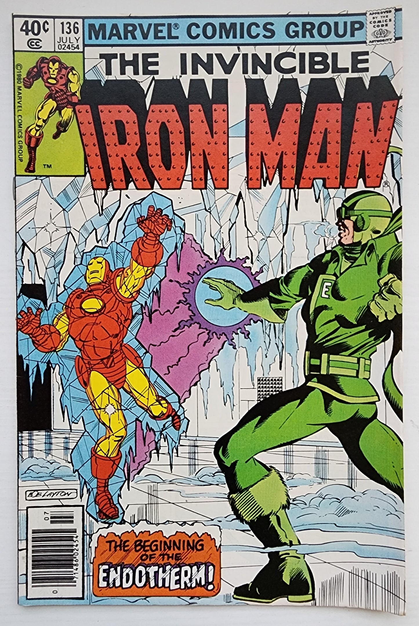 IRON MAN #136 NEWSSTAND 1980 Iron Man MARVEL COMICS