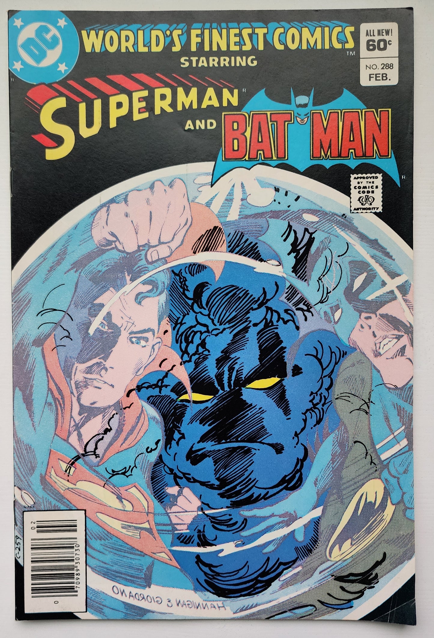 WORLDS FINEST #288 1983 NEWSSTAND Worlds Finest DC Comics