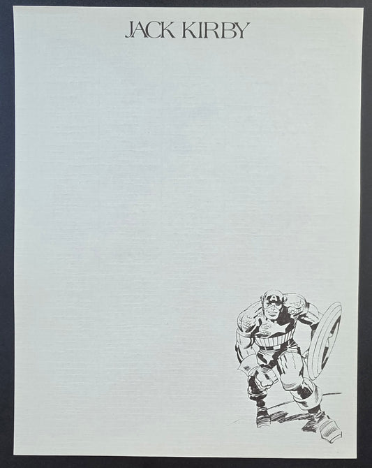 CAPTAIN AMERICA LETTER PRINT KIRBY Black Panther MARVEL