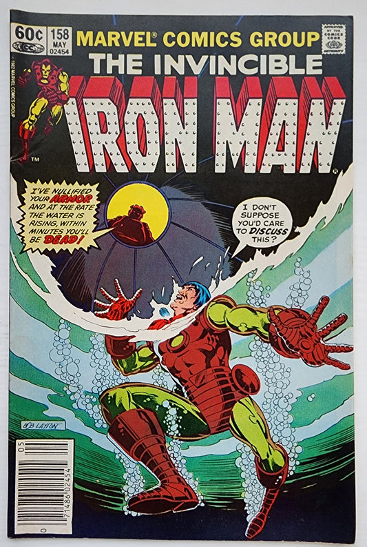 IRON MAN #158 NEWSSTAND 1982 Iron Man MARVEL COMICS