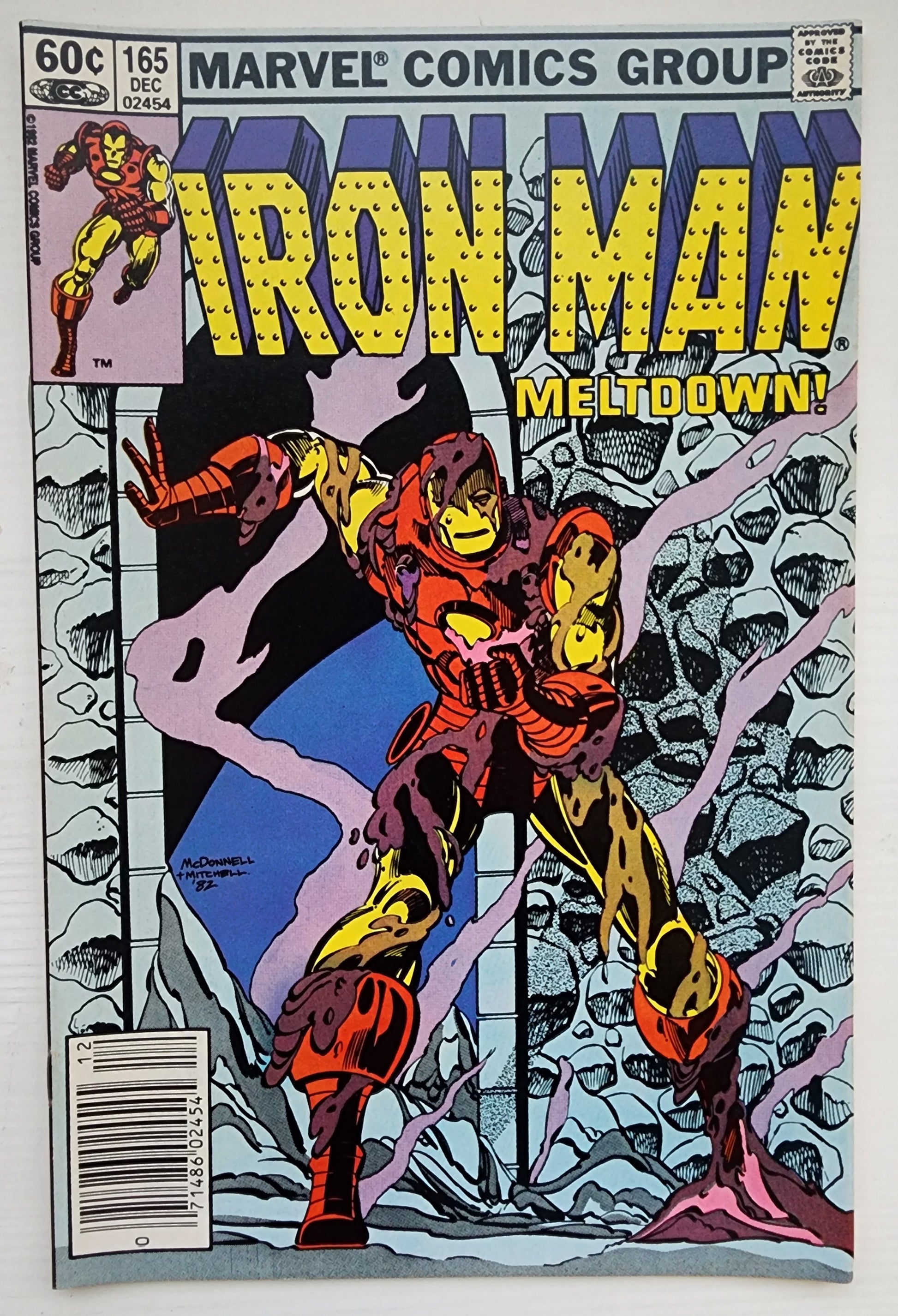 IRON MAN #165 NEWSSTAND 1982 Iron Man MARVEL COMICS