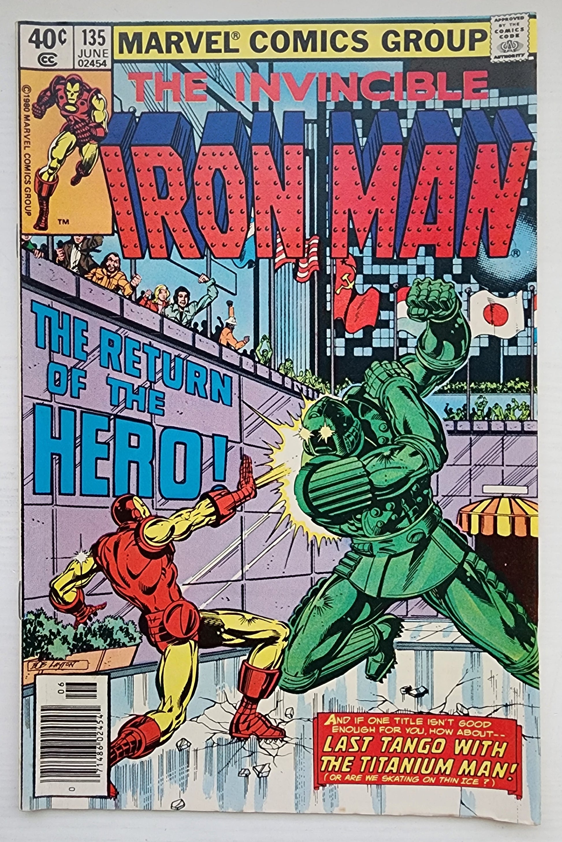 IRON MAN #135 NEWSSTAND 1980 Iron Man MARVEL COMICS