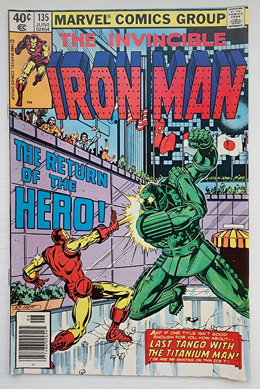 IRON MAN #135 NEWSSTAND 1980 Iron Man MARVEL COMICS