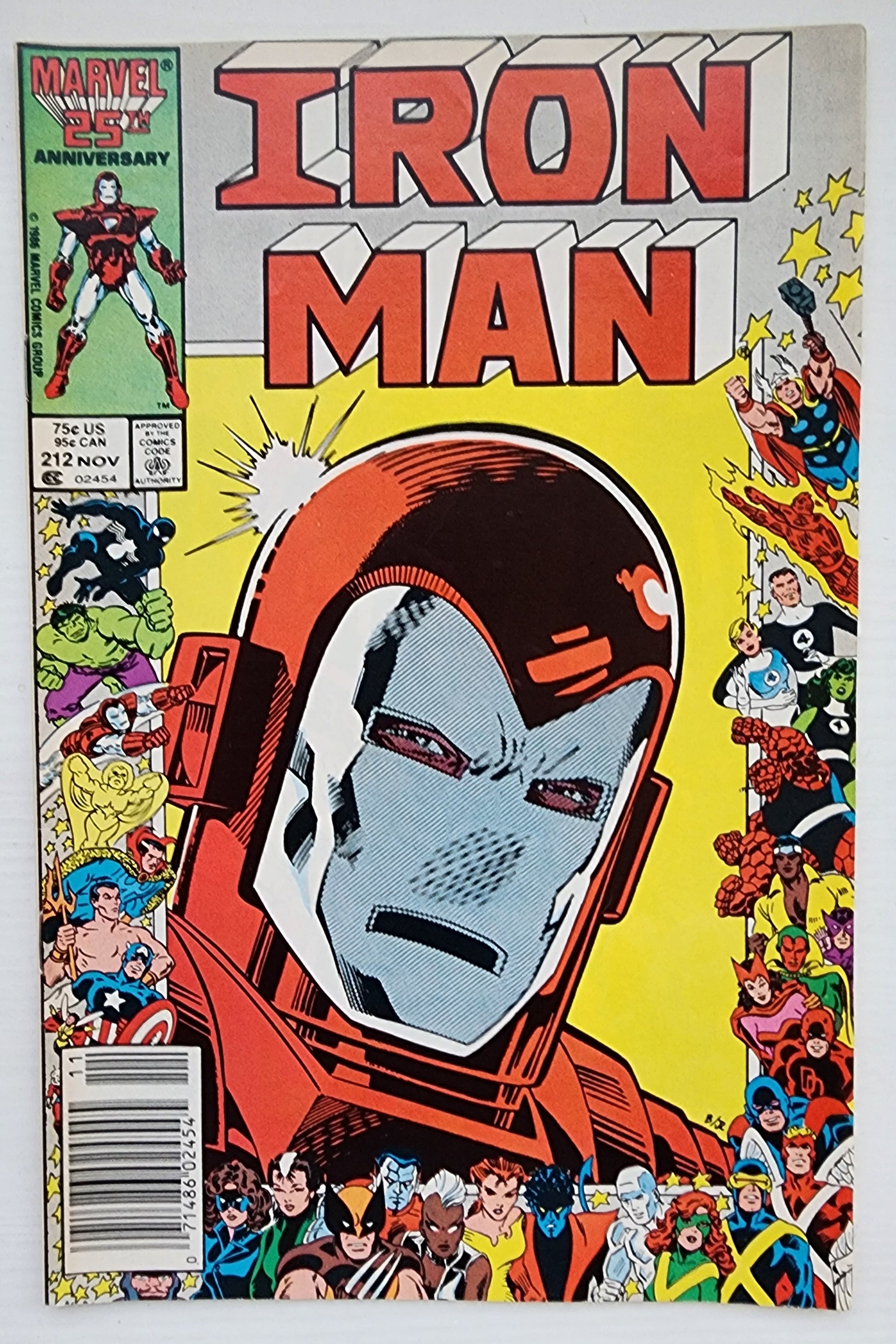 IRON MAN #212 NEWSSTAND 1986 Iron Man MARVEL COMICS