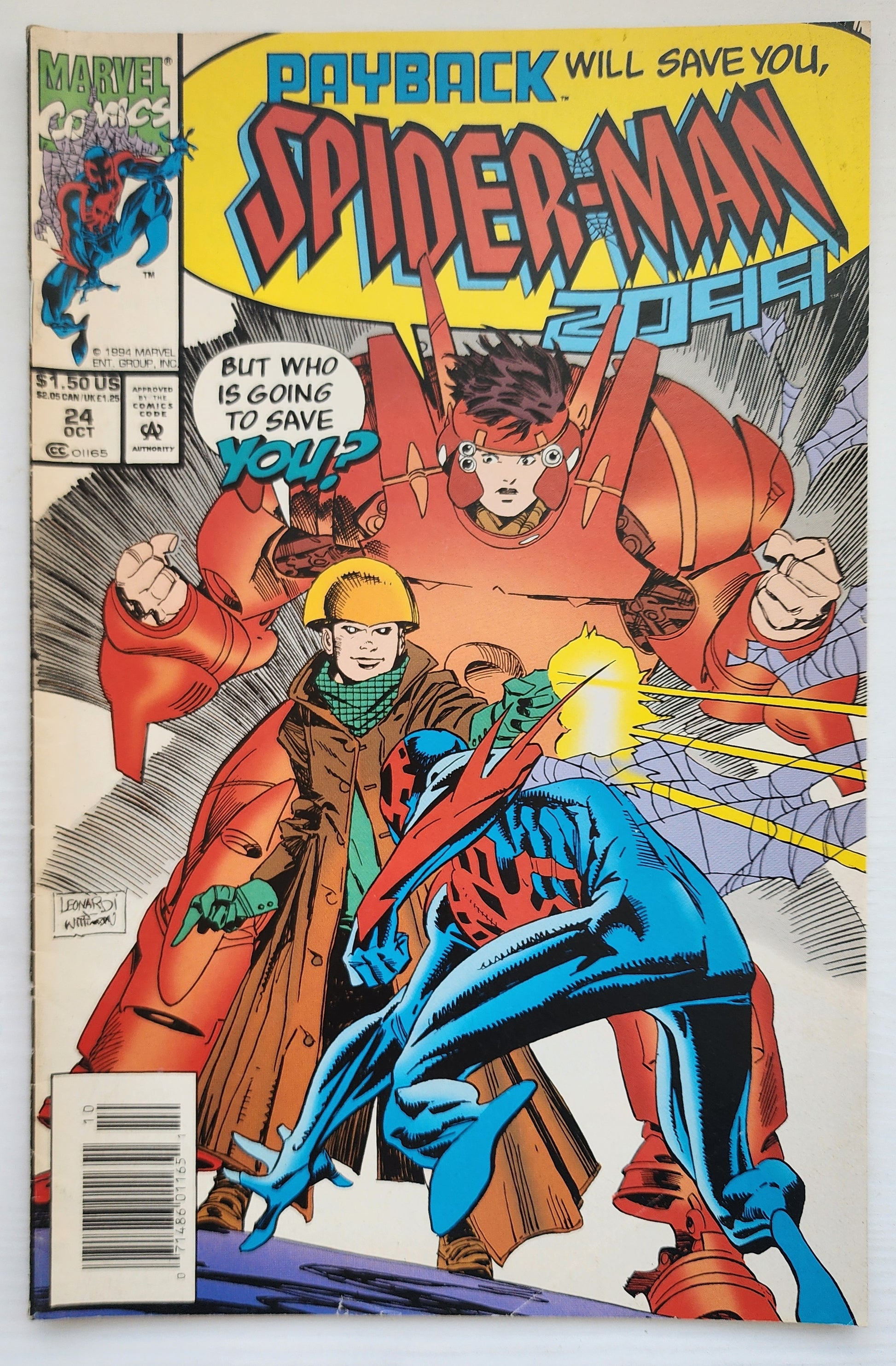 SPIDER-MAN 2099 #24 NEWSSTAND 1994 Spider-Man 2099 MARVEL COMICS