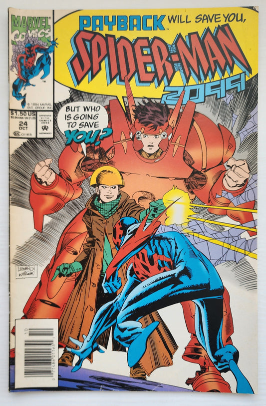 SPIDER-MAN 2099 #24 NEWSSTAND 1994 Spider-Man 2099 MARVEL COMICS