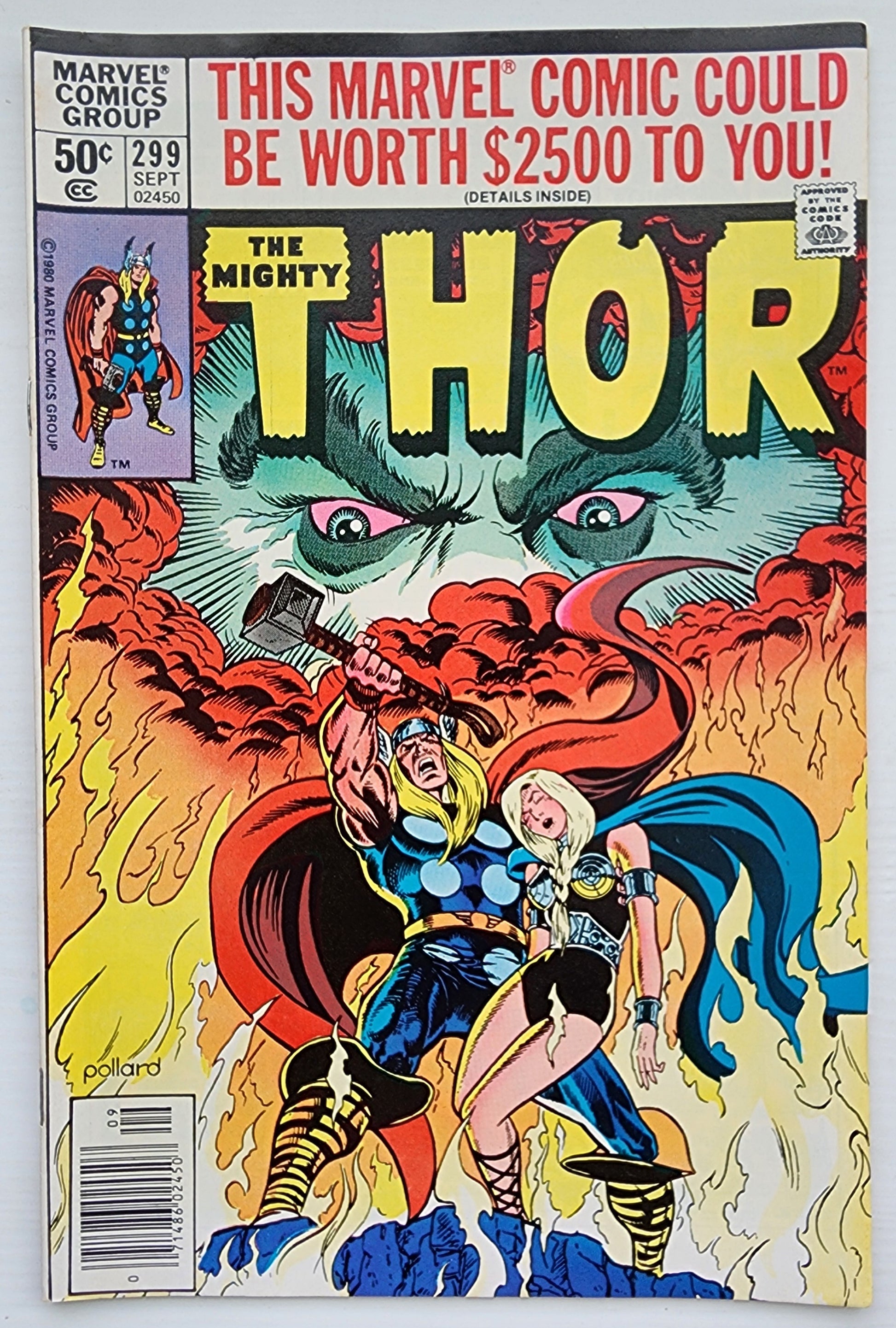 THOR #299 NEWSSTAND 1980 Thor MARVEL COMICS