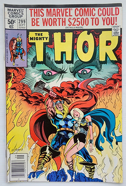 THOR #299 NEWSSTAND 1980 Thor MARVEL COMICS